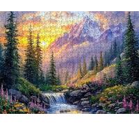 Forest Mountain Range Puzzle - 1500 Piece Jigsaw Puzzles for Adults - The Back Features Printed Letter Guides - and The Pieces fit Together Snugly - Wooden Puzzles for Adults 34.3 X 22.4 Inch s7h-50