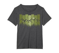 Forest Mountain Wildlife Trees Retro Outdoors Nature Hiking T-Shirt