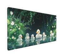 Forest Mouse Mat 800x400 mm Large Mouse Pad Duck Waterproof Desk Mat with Non-Slip Rubber Base, Smooth Surface to Improve Precision and Speed, xxl Gaming Mousepad for Computer, PC, Laptop 2S-462