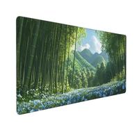 Forest Mouse Mat xxl Gaming Mouse Pad 1200x400 mm non Slip Desk Mat,Mountain Extended Large Mousepad Waterproof & Durable & Stitched Edges Keyboard Mat for Home,Office,Gaming Room (48x16 Inch) 2S-533
