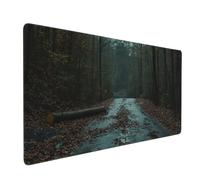 Forest Mouse Mat xxl Gaming Mouse Pad 1400x600 mm non Slip Desk Mat, Tree Extended Large Mousepad Waterproof & Durable & Stitched Edges Keyboard Mat for Home, Office, Gaming Room (56x24 Inch) 2S-910