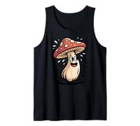 Forest Mushroom Art Cute Woodland Red Cap Cartoon Tank Top