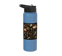Forest Mushroom Goblin Core Curiosity Cabinet Cottage Stainless Steel Insulated Water Bottle