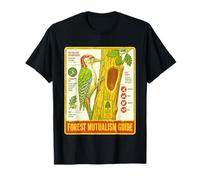 Forest Mutualism Guide Woodpecker Vintage Chart T-Shirt