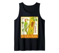Forest Mutualism Guide Woodpecker Vintage Chart Tank Top