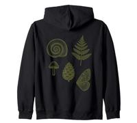 Forest Nature Elements Zip Hoodie