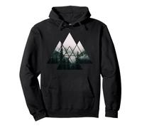 Forest Nature Square Minimalism Climate Protection Mountain Environment Tree Pullover Hoodie