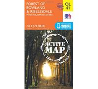 Forest of Bowland & Ribblesdale Map | Weatherproof | Pendle Hill, Clitheroe & Settle | Ordnance Survey | OS Explorer Active Map OL41 | England | Walks ... | Maps | Adventure (OS Explorer Map Active)