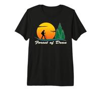 Forest of Dean Hiking Path, Trails, Ways and Rivers Premium T-Shirt