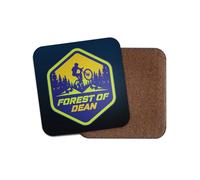 Forest of Dean Square Coaster - Mountain UK Resort Bike Park MTB Route Sport Trails Biker Fan Hobby Travel Kitchen Drink #82502