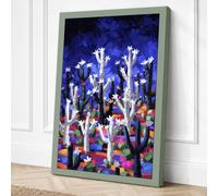 Forest of Dreams Eclectic Canvas Wall Art Print 30x20 Inch