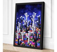 Forest of Dreams Eclectic Canvas Wall Art Print 30x20 Inch