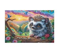 Forest Otter 1000-piece Jigsaw Puzzle Set Cute Pets Warm The Heart For Adults Teens 14+ Logic Skill Indoor Game Family Game Night Summer Paperboard 1000 PCS
