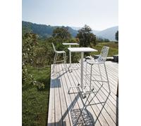 Forest Outdoor Bar Stool with High Backrest creamy white H 104 cm Fast - 6803 CREAMY WHITE