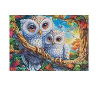 Forest Owl 300 Piece Pack DIY Jigsaw Puzzle Fantasy Pet Accompany Collectors Cognitive Development Educational Decorative Puzzle Gifts for Adults Recycled Cardboard 300 PCS