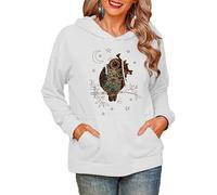 Forest Owl 3D Printed Hoodies Women's Pullover Hooded Sweatshirts Autumn Winter Fleece Tops