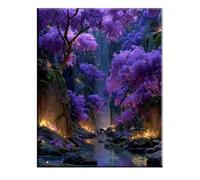 Forest Paint by Numbers for Adults, Paint by Numbers Landscape, Hobbies for Adults Women, DIY Oil Painting Kit for Kids with Brushes Acrylic Pigment Drawing Paintwork, 40x54inch, Frameless 2w-382