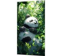 Forest Paint by Numbers for Adults, Paint by Numbers Panda, Digital Painting for Adults Beginners with 3 Brushes and Acrylic Paints, DIY Oil Painting Craft Art for Home Wall Decor 36x72 Inch w0-1364