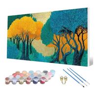 Forest Paint by Numbers for Adults, Paint by Numbers Tree Pattern Design Painting Kits, Acrylic Painting Kit with Brushes Adult Crafts for Room Decor, Wall Art, Gifts for Women 90 x 180 cm -hcw2507G7