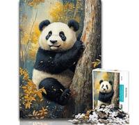 Forest Panda 1000 Pieces Jigsaw Puzzles for Adults And Teens,Stress Reliever Staycation Kill Time with Matching Poster And Trivia Sheet (38x26cm)