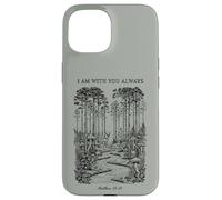Forest Path Matthew 28 20 Christian Bible Verse Vintage Case for iPhone 15