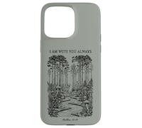 Forest Path Matthew 28 20 Christian Bible Verse Vintage Case for iPhone 15 Pro Max