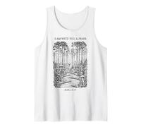Forest Path Matthew 28 20 Christian Bible Verse Vintage Tank Top