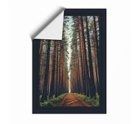 Forest Path to Light Scandinavian Unframed Wall Art Print A3 (42×29.7cm), Wall Decor for Living Room, Bedroom, Office & Home, Art Gift