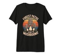 Forest Paths Lead to Mushrooms Hiking Morel Premium T-Shirt