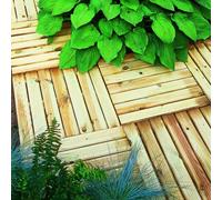 Forest Patio Deck Tile - Pressure Treated 50cmx50cm (4 Pack)
