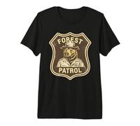 Forest Patrol Bear Ranger Wildlife Outdoors Camper Camping Premium T-Shirt