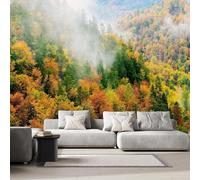 Forest Photo Wallpaper for Bedroom Natural Scenery 3D Small Wall Mural, Removable Peel and Stick Self-Adhesive Wall Decal for Boys Girls Living Room Office Decor 118"x 83" 7U-37