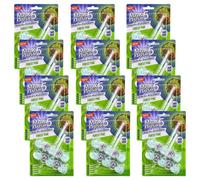 Forest Pine Pack Of 12 Toilet Rim Block Cleaner Twin Pack Anti-Limescale, Foaming Cleaning Action, Lasts Up To 4 Weeks