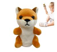 Forest Play Accessories - Finger Tool Animal Set, Cute Fabric Companions for Group Activities, Plush Puppet Kit with Fox and Bear Designs, Preschool Item, Costume Component for Pretend Play