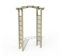 Forest Garden Classic Flat Dome Arch, Brown
