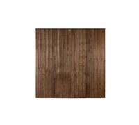 Forest Pressure Treated Closeboard Fence Panel 6ft x 6ft (1.83m x 1.83m) Brown - Pack of 3
