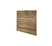 Forest Pressure Treated Decorative Flat Top Fence Panel 1.8mtr x 1.8mtr (Pack of 4)