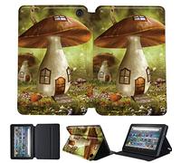Forest Printed Case Compatible with All-New Amazon Kindle Fire HD 8 & 8 Plus Tablet (12th Gen/10th Gen, 2022/2020 Release) 8 Inch Thin Premium PU Leather Folio Case Cover (mushroom house)