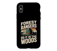 Forest Rangers Do It In The Woods Funny Park Ranger Case for iPhone X/XS