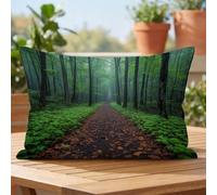 Forest Rectangle Waterproof Linen Cushion Covers 40x70cm Set of 1 kdd-9544