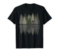 Forest Reflection Hiking Adventure Wilderness Nature Outdoor T-Shirt