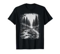 Forest River Path Nature Outdoor Wildlife Woods Camping T-Shirt