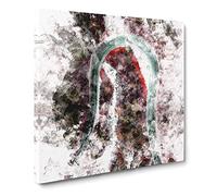 Forest Road in Alpe di Siusi Italy Watercolour Canvas Print | Gallery Wrapped 30mm Frame Wall Art | 14x14 inches | Ready to Hang | Modern Landscape Picture | Living Room Bedroom Lounge Office