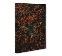 Forest Road In Austria Canvas Print | Gallery Wrapped 30mm Frame Wall Art | 24x16 inches | Ready to Hang | Modern Landscape Picture | Living Room Bedroom Lounge Office