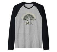 Forest School Teacher Outdoor Nature Educator Wild Learning Raglan Baseball Tee