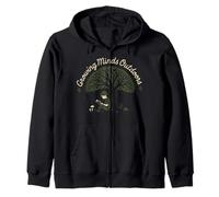 Forest School Teacher Outdoor Nature Educator Wild Learning Zip Hoodie