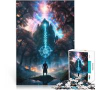 Forest Shrine SpellAdults 1000 Pieces Puzzle Challenging To Complete But Fun And Humorous Parent-child interaction 38x26cm