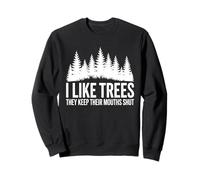 Forest Silence Adventure Outdoor Timber Lover Sweatshirt