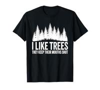 Forest Silence Adventure Outdoor Timber Lover T-Shirt