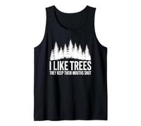 Forest Silence Adventure Outdoor Timber Lover Tank Top